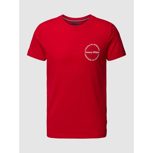 T-shirt o kroju slim fit z okrągłym dekoltem ze sklepu Peek&Cloppenburg  w kategorii T-shirty męskie - zdjęcie 168836624