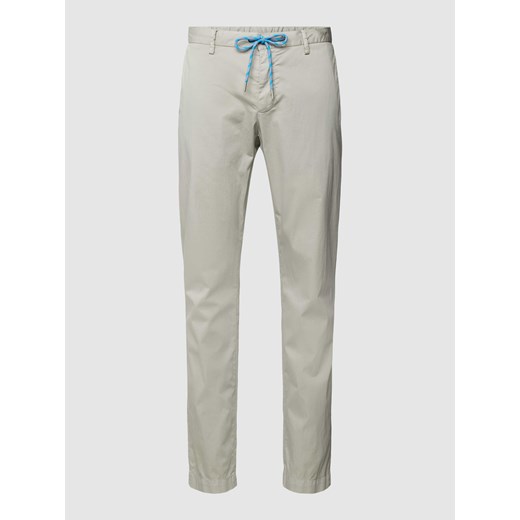 Spodnie materiałowe o kroju regular fit z tunelem model ‘JUMP’ ze sklepu Peek&Cloppenburg  w kategorii Spodnie męskie - zdjęcie 168836690