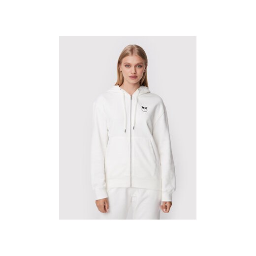 Pinko Bluza Biscotti 1 1G186Q Y54B Biały Regular Fit Pinko XL wyprzedaż MODIVO