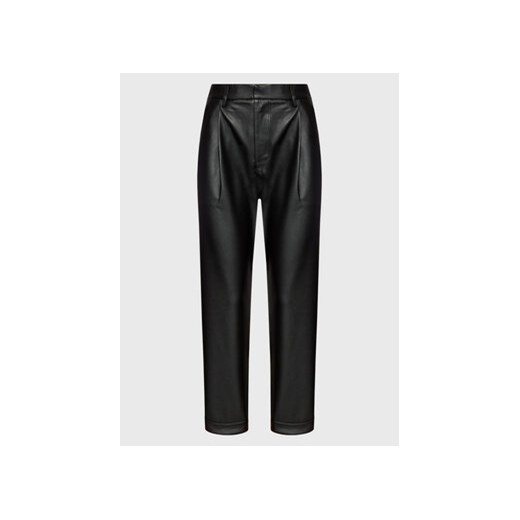 Brixton Spodnie z imitacji skóry Aberdeen 04837 Czarny Relaxed Fit ze sklepu MODIVO w kategorii Spodnie damskie - zdjęcie 168838734