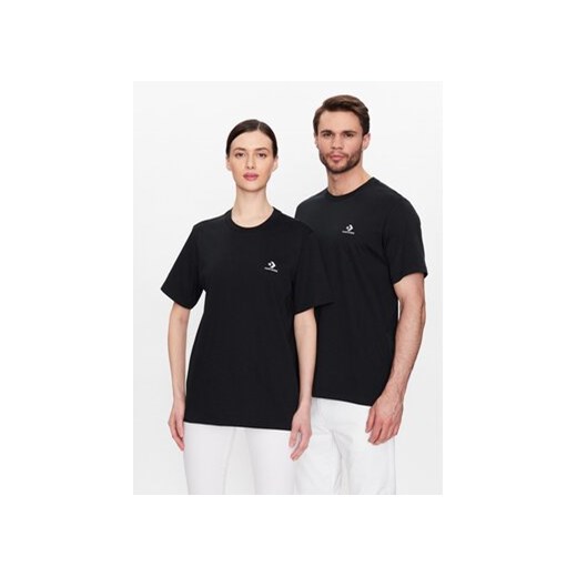 Converse T-Shirt Unisex Go-To Embroidered Star Chevron 10023876-A02 Czarny Regular Fit ze sklepu MODIVO w kategorii Bluzki damskie - zdjęcie 168838890