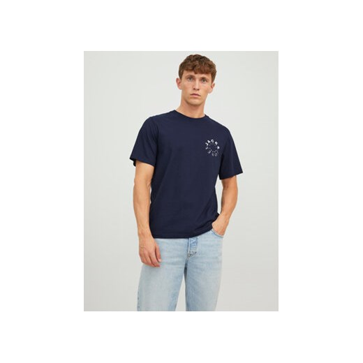 Jack&Jones T-Shirt 12242554 Granatowy Regular Fit ze sklepu MODIVO w kategorii T-shirty męskie - zdjęcie 168839100