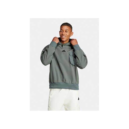 adidas Bluza City Escape IR5182 Zielony Loose Fit XXL MODIVO
