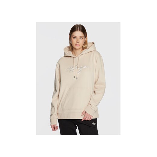 Hugo Bluza Easy 50478218 Beżowy Regular Fit S okazyjna cena MODIVO