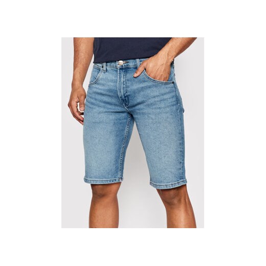Wrangler Szorty jeansowe Colton W15VYL29R Niebieski Regular Fit Wrangler 31 MODIVO okazyjna cena