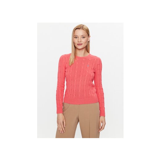 Polo Ralph Lauren Sweter 211891640014 Różowy Regular Fit ze sklepu MODIVO w kategorii Swetry damskie - zdjęcie 168839451