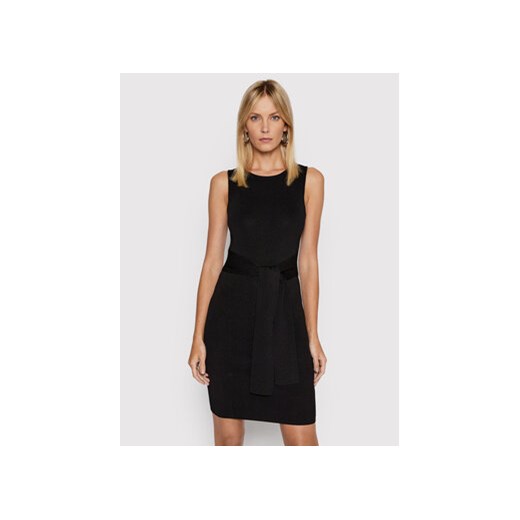 Guess Sukienka dzianinowa Annie W2GK77 Z2U00 Czarny Slim Fit Guess XXL wyprzedaż MODIVO