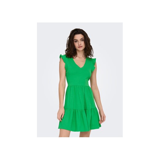 ONLY Sukienka letnia May 15226992 Zielony Regular Fit ze sklepu MODIVO w kategorii Sukienki - zdjęcie 168839643