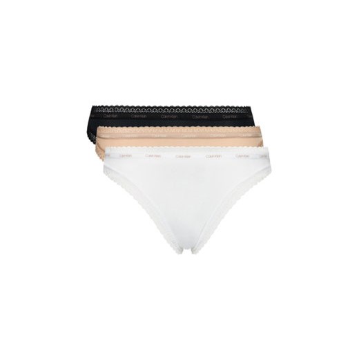 Calvin Klein Underwear Komplet 3 par fig klasycznych 000QD3804E Kolorowy ze sklepu MODIVO w kategorii Majtki damskie - zdjęcie 168839901