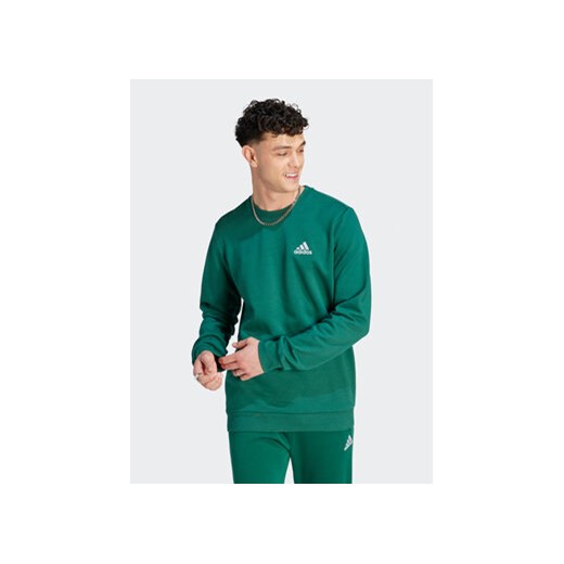 adidas Bluza Essentials IJ8893 Zielony Regular Fit S MODIVO