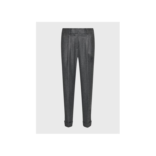 Peserico Easy Spodnie materiałowe M04857 02041 Szary Regular Fit ze sklepu MODIVO w kategorii Spodnie damskie - zdjęcie 168840224