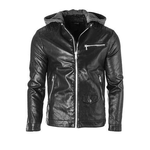 kurtka skórzana  11Z8022 czarna ze sklepu Risardi w kategorii Kurtki męskie - zdjęcie 168840622