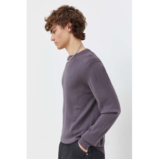 G-Star Raw sweter wełniany męski kolor szary lekki ze sklepu ANSWEAR.com w kategorii Swetry męskie - zdjęcie 168841043
