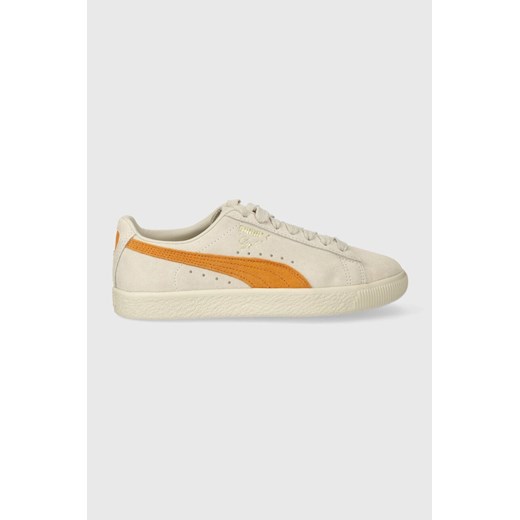 Puma sneakersy zamszowe  Clyde OG kolor beżowy 391962 ze sklepu ANSWEAR.com w kategorii Buty sportowe damskie - zdjęcie 168841270