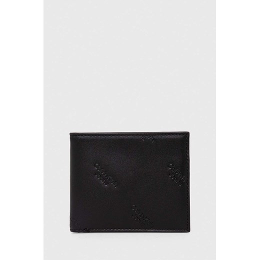 Calvin Klein Jeans portfel skórzany męski kolor czarny ze sklepu ANSWEAR.com w kategorii Portfele męskie - zdjęcie 168841351