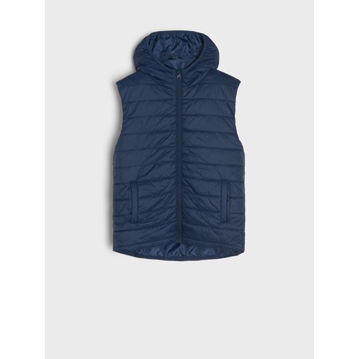 Sinsay - Kamizelka pikowana - granatowy Sinsay 140 Sinsay
