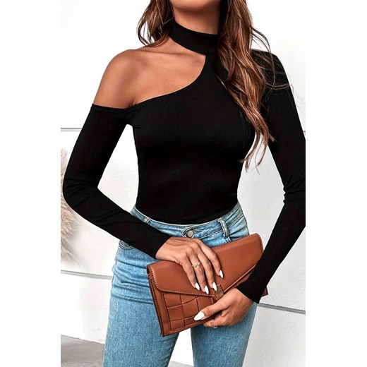 Bluzka NIENTA BLACK ze sklepu Ivet Shop w kategorii Bluzki damskie - zdjęcie 168845810