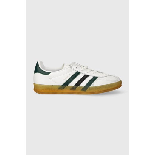 adidas Originals sneakersy skórzane Gazelle Indoor W kolor biały ze sklepu PRM w kategorii Buty sportowe damskie - zdjęcie 168847683