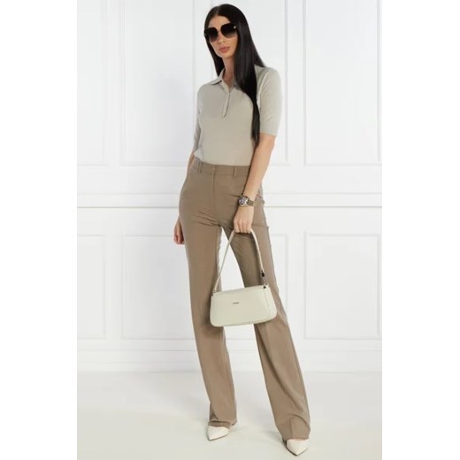 Listonoszka Calvin Klein matowa beżowa
