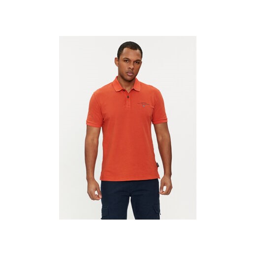 Napapijri Polo Elbas NP0A4GDL Pomarańczowy Regular Fit ze sklepu MODIVO w kategorii T-shirty męskie - zdjęcie 168854742