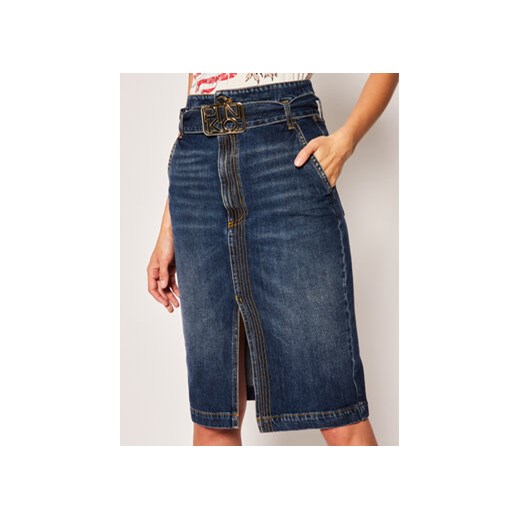 Pinko Spódnica jeansowa Lizzy PE 20 PRR 1N12TA Y649 Granatowy Regular Fit Pinko 40 okazyjna cena MODIVO