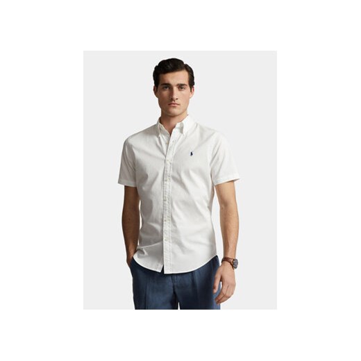 Polo Ralph Lauren Koszula 710914495002 Biały Slim Fit ze sklepu MODIVO w kategorii Koszule męskie - zdjęcie 168856011