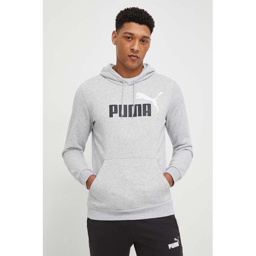 Puma bluza męska kolor granatowy z kapturem 586765 ze sklepu ANSWEAR.com w kategorii Bluzy męskie - zdjęcie 168857593