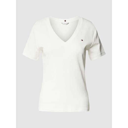 T-shirt z dekoltem w serek ze sklepu Peek&Cloppenburg  w kategorii Bluzki damskie - zdjęcie 168859123