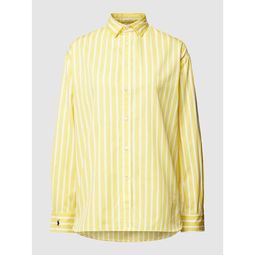 Bluzka ze wzorem w paski i wyhaftowanym logo ze sklepu Peek&Cloppenburg  w kategorii Koszule damskie - zdjęcie 168859532