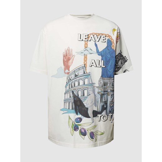 T-shirt z nadrukiem z motywem i napisem ze sklepu Peek&Cloppenburg  w kategorii T-shirty męskie - zdjęcie 168859752