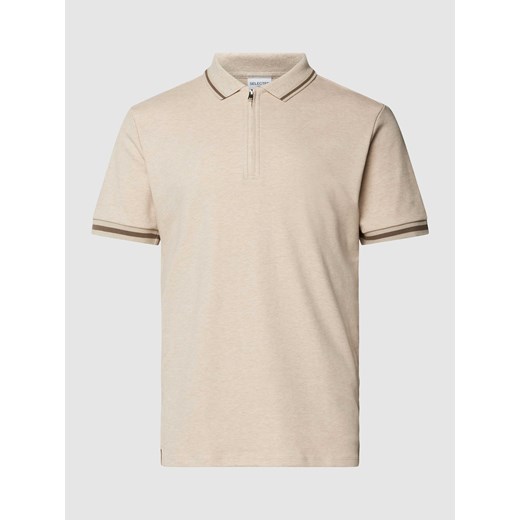 Koszulka polo o kroju slim fit z detalem z logo model ‘TOULOUSE’ ze sklepu Peek&Cloppenburg  w kategorii T-shirty męskie - zdjęcie 168859923