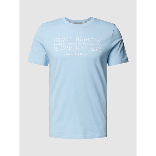 T-shirt z nadrukiem z logo ze sklepu Peek&Cloppenburg  w kategorii T-shirty męskie - zdjęcie 168860102