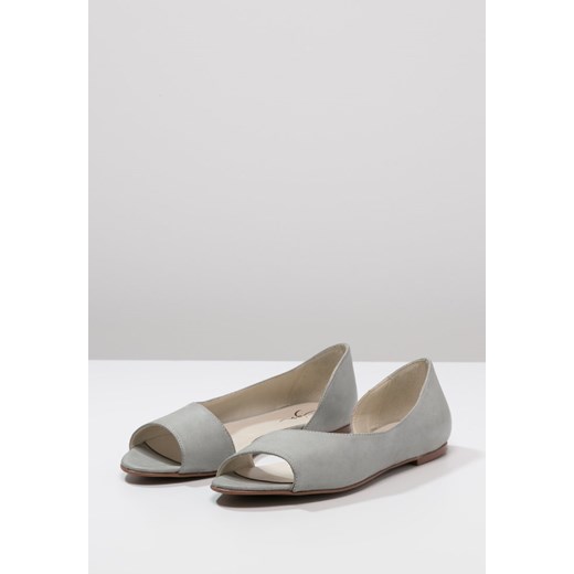 Zign Baleriny Peep Toe gris zalando szary ocieplane