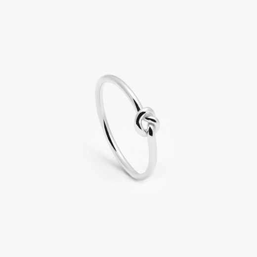 pierścionek z supełkiem  srebrny ze sklepu ANIA KRUK w kategorii Pierścionki - zdjęcie 168925711