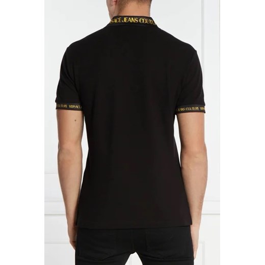 T-shirt męski czarny Versace Jeans z krótkim rękawem