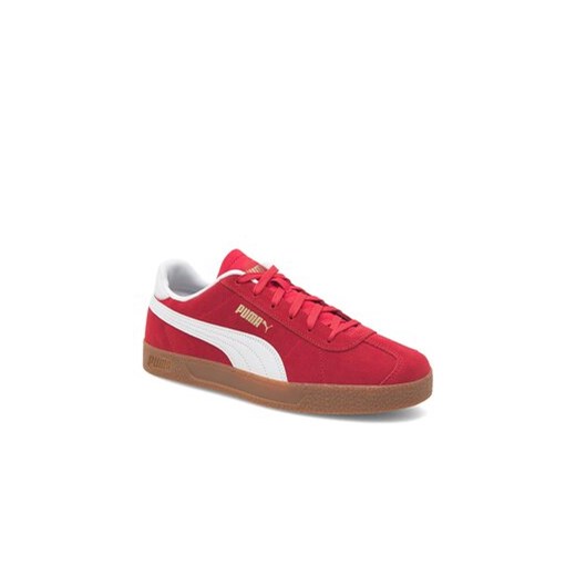 Buty sportowe damskie Puma sneakersy czerwone sznurowane na wiosnę 
