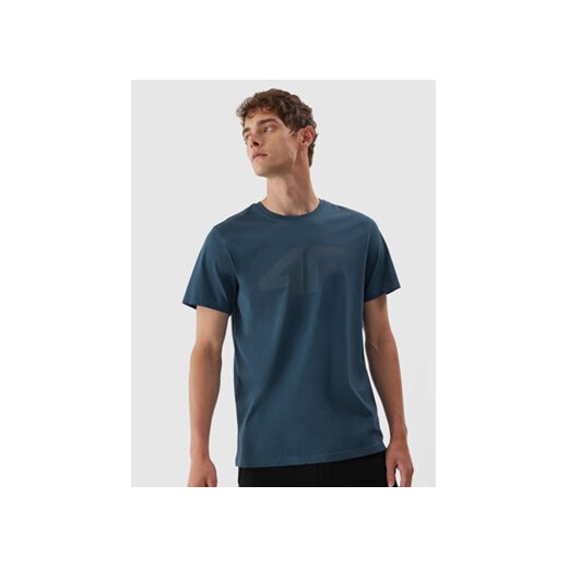 4F T-Shirt 4FAW23TTSHM0877 Niebieski Regular Fit ze sklepu MODIVO w kategorii T-shirty męskie - zdjęcie 168927820