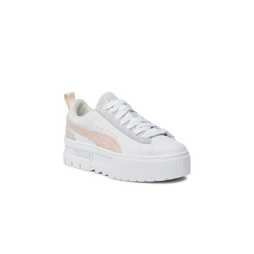 Puma buty sportowe damskie sneakersy białe sznurowane na platformie