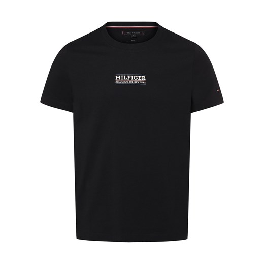 Tommy Hilfiger Koszulka męska Mężczyźni Bawełna granatowy jednolity ze sklepu vangraaf w kategorii T-shirty męskie - zdjęcie 168928310