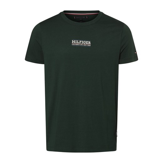 Tommy Hilfiger Koszulka męska Mężczyźni Bawełna jodłowy jednolity ze sklepu vangraaf w kategorii T-shirty męskie - zdjęcie 168928311