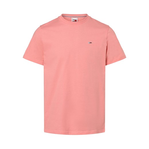Tommy Jeans Koszulka męska Mężczyźni Bawełna różowy jednolity ze sklepu vangraaf w kategorii T-shirty męskie - zdjęcie 168928320