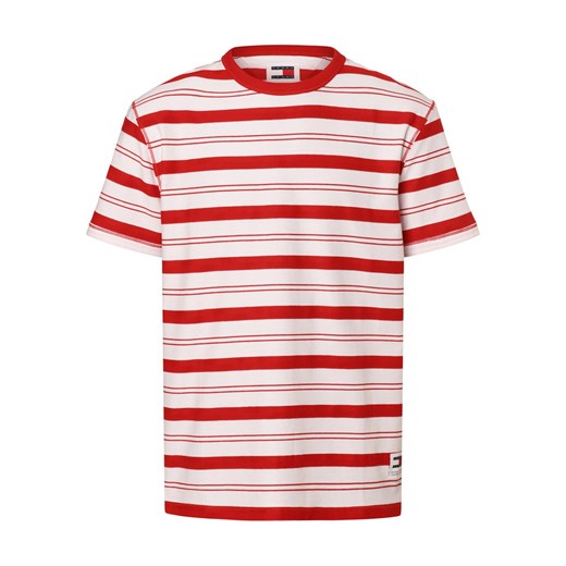 Tommy Jeans Koszulka męska Mężczyźni Bawełna czerwony w paski ze sklepu vangraaf w kategorii T-shirty męskie - zdjęcie 168928321