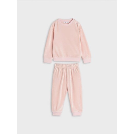 Sinsay - Komplet: bluza i spodnie - różowy ze sklepu Sinsay w kategorii Dresy dla niemowlaka - zdjęcie 168931273