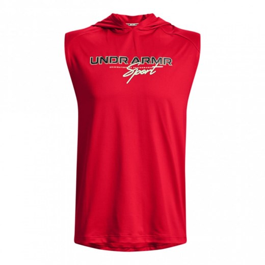 Męski top treningowy z kapturem Under Armour UA Mesh Sport Sleeveless Hoodie ze sklepu Sportstylestory.com w kategorii T-shirty męskie - zdjęcie 168933061