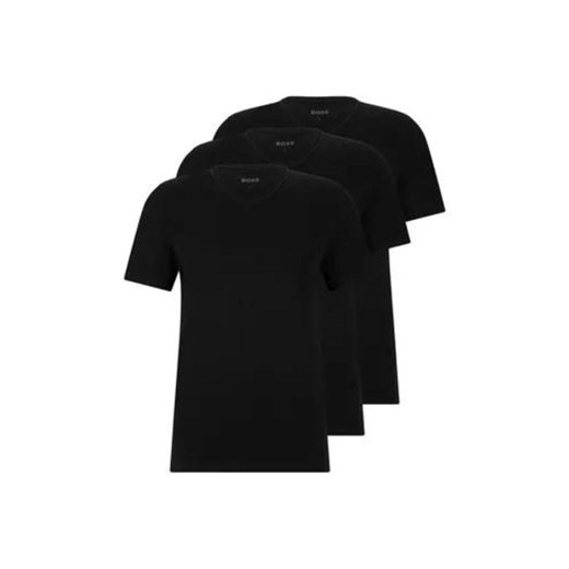 t-shirt męski hugo boss 50495255 czarny (3pack) ze sklepu Royal Shop w kategorii T-shirty męskie - zdjęcie 168939271