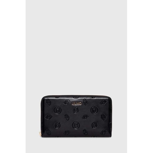 Liu Jo portfel damski kolor czarny ze sklepu ANSWEAR.com w kategorii Portfele damskie - zdjęcie 168940230