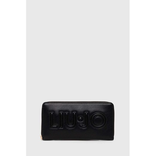 Liu Jo portfel damski kolor czarny ze sklepu ANSWEAR.com w kategorii Portfele damskie - zdjęcie 168940240