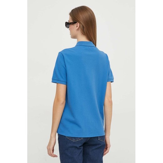 United Colors of Benetton polo damski kolor niebieski United Colors Of Benetton XL ANSWEAR.com
