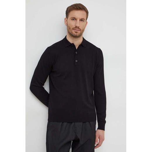 Sisley sweter męski kolor czarny lekki ze sklepu ANSWEAR.com w kategorii Swetry męskie - zdjęcie 168940310