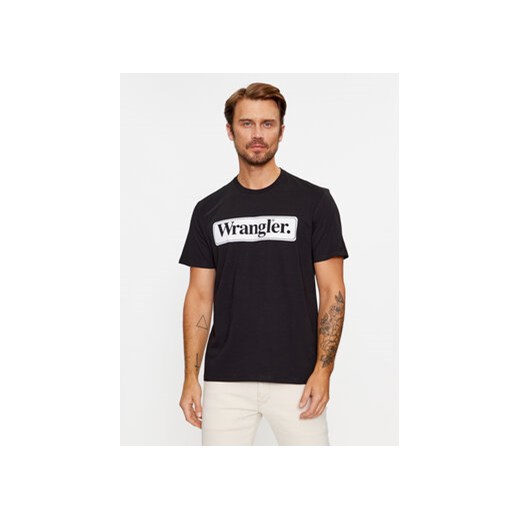 Wrangler T-Shirt 112341132 Czarny Regular Fit ze sklepu MODIVO w kategorii T-shirty męskie - zdjęcie 168959842